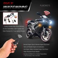 🏍️ pyle upgraded watchdog motorcycle alarm - enhanced anti-theft security system - auto-rearm remote start ecu transmitter - high-power speaker - plmcwd75 logo