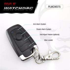img 1 attached to 🏍️ Pyle Upgraded WatchDog Motorcycle Alarm - Enhanced Anti-Theft Security System - Auto-Rearm Remote Start ECU Transmitter - High-Power Speaker - PLMCWD75