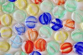img 2 attached to 🌸 OHAJIKI: Authentic Japanese Flat Glass Marbles - 9.2 oz Bag (130-135 pieces) | 日本製 おはじき
