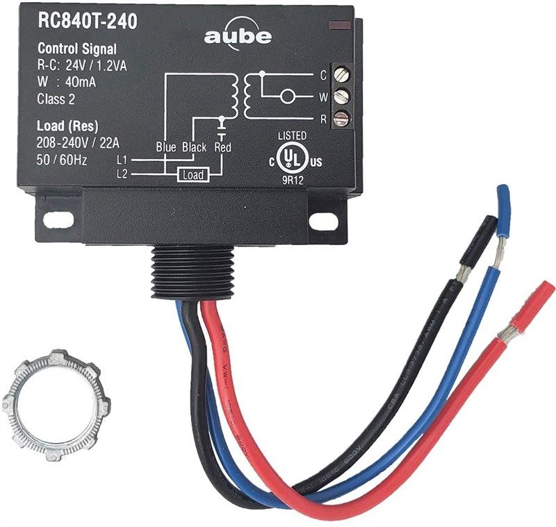aube rc840t 240 switching electric transformer 로고