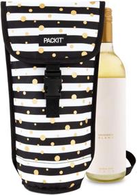 img 4 attached to 🍾 Keep Your Wine Chilled for Hours with PackIt Freezable Wine Bag, Celebration Dot
