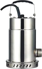 img 1 attached to 💦 RainBro Oil Free Stainless Steel Submersible Utility Pump – Powerful 1/2 HP Water Pump with 30ft. Power Cord – Model# SUP050