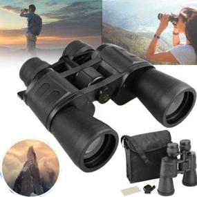 img 2 attached to WishRing 15-180x100 Zoom Day Night Vision Outdoor Travel Binoculars Hunting Telescope Set with Protective Case