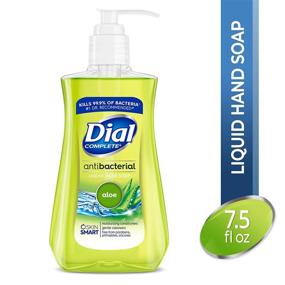 img 1 attached to 🧼 Dial Antibacterial Liquid Hand Soap, Aloe - 7.5 fl oz (Pack of 12): Germ-fighting Protection for Hygienic Hands!