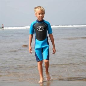 img 1 attached to Stay Comfy and Protected: Konfidence Shorty Children's Wetsuit