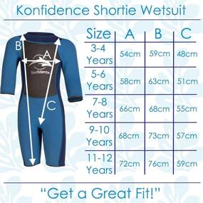 img 2 attached to Stay Comfy and Protected: Konfidence Shorty Children's Wetsuit