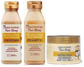 img 1 attached to 🍯 Creme Of Nature Pure Honey Hair Care Trio (Shampoo, Conditioner, and Twisting Cream)