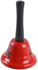 img 1 attached to Red Hand Bell with Handle - Funny Ring Bell - Great Gifts for Men and Women