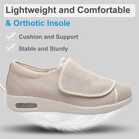 img 1 attached to Diabetic Adjustable Closures Orthopedic Arthritis Women's Shoes and Athletic