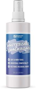 img 3 attached to 🖌️ Essential Values Whiteboard Cleaner Spray (8 fl oz) - Premium Solution for Shadow-Free Clean on Dry Erase Boards, Chalkboards & Liquid Chalk Markers - Non-Toxic & Made in USA (8 oz + Fiber)