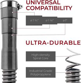 img 3 attached to Efficient Universal Washer Drain Hose - 14 Ft Flexible 🚰 & Corrugated Replacement - Reinforced with Clamp for Easy Installation (X-Long)