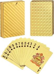 img 4 attached to 🃏 Premium Gold Waterproof Poker Cards – EAY Deck of Cards for Party and Game