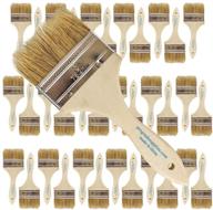 🖌️ professional grade - pack of 36 paint brushes - 3 inch chip paint brush logo