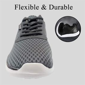 img 1 attached to 👟 GESIMEI Men's Breathable Mesh Tennis Shoes: Ultimate Comfort and Lightweight Athletic Running Sneakers