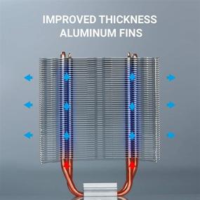 img 2 attached to ABKONCORE CT407W White LED CPU Cooler with 92mm PWM Silent Fan - 4 Direct Contact Heatpipes, Rainbow Spectrum LED CPU Fan for LGA1151/1200, AM4/Ryzen