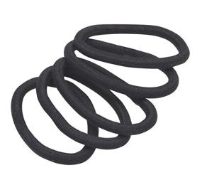 img 3 attached to REVLON Extra Thick Black Hair Elastics: 15-Pack for Secure & Stylish Hairdos