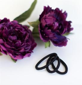 img 2 attached to REVLON Extra Thick Black Hair Elastics: 15-Pack for Secure & Stylish Hairdos