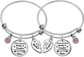 img 4 attached to Mother Daughter Adjustable Bracelet Jewelry