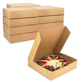 img 4 attached to Deliciously Delectable Pack Brown Pie Boxes Bursting with Juicy Strawberries!