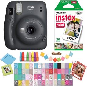 img 4 attached to Fujifilm Instax Mini 11 Charcoal Gray Instant Camera With Twin Pak Instant Film