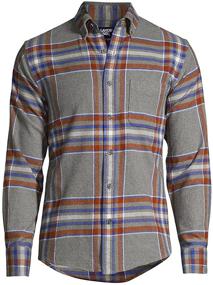 img 2 attached to 👕 Lands End Traditional Flagship Flannel: Stylish Men's Clothing and Shirts for Ultimate Comfort