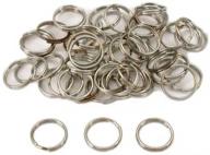 ✨ high-quality split rings nickel plated 12mm 50pcs - perfect for jewelry making and craft projects logo