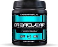 кристально чистый креатин kaged muscle creaclear: незаправленное пищевое дополнение креатин моногидрат с собственной технологией для повышения мышечной силы и массы логотип