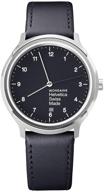 mondaine mh1 r2220 lb helvetica regular leather logo