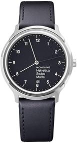 img 4 attached to Mondaine MH1 R2220 LB Helvetica Regular Leather