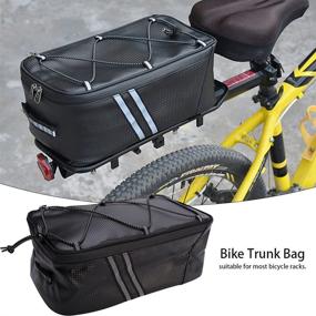 img 3 attached to Carrier Waterproof Leather Bicycle Luggage