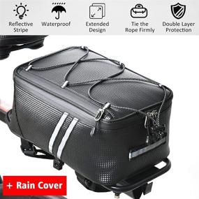 img 2 attached to Carrier Waterproof Leather Bicycle Luggage