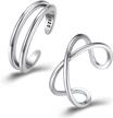 rings sterling silver beachy adjustable logo