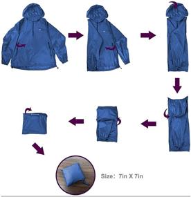 img 1 attached to Ultimate Protection: Women's Waterproof Hooded Rain Jacket - Windbreaker | Lightweight & Packable Coats