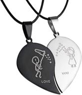 stainless steel superhero flash lightning pendant necklace for 💖 men, boys, and girls - heart shape gift by rinhoo logo