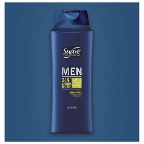 img 1 attached to 🍊 Suave Men 3 in 1 Shampoo Conditioner Body Wash, Citrus Rush – Effective Cleansing, 28 oz, 2 count