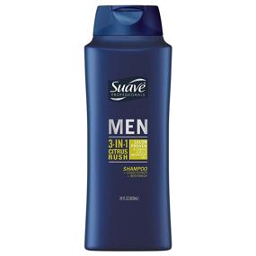 img 2 attached to 🍊 Suave Men 3 in 1 Shampoo Conditioner Body Wash, Citrus Rush – Effective Cleansing, 28 oz, 2 count