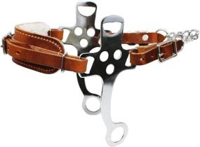 img 1 attached to Western English Leather Fleece Padded Bitless Hackamore Tack for Horses - Product #35153