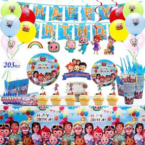 img 4 attached to 🎉 AMTIOPS Cocomelon Birthday Party Flatware for Kids - Decorations