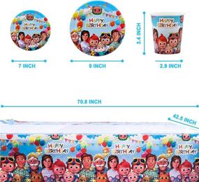 img 1 attached to 🎉 AMTIOPS Cocomelon Birthday Party Flatware for Kids - Decorations