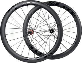 img 4 attached to 🚲 ELITEWHEELS Carbon Wheelset 700c Disc Brake: Premium UD Matte Carbon Fiber Road Bicycle Wheels in 38/45/50/60/88mm Tubeless Clincher - Supreme Performance