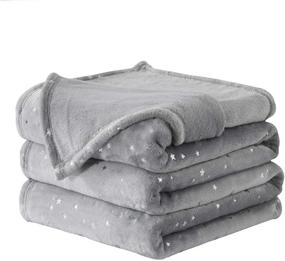 img 4 attached to 🛋️ NANPIPER Throw Blanket: Luxurious, Ultra Soft Microplush Bed Blanket for Sofa Couch - Premium Fluffy All-Season Microfiber Fleece (90"x90", Light Grey)
