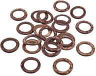 🔗 pandahall 1.5 inch wooden rings: versatile linking rings for diy jewelry crafts (20pcs) logo