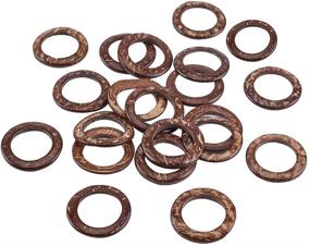 img 4 attached to 🔗 PandaHall 1.5 Inch Wooden Rings: Versatile Linking Rings for DIY Jewelry Crafts (20pcs)