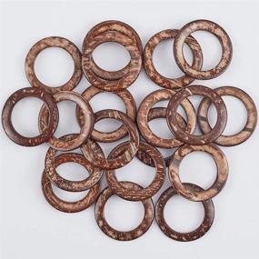 img 2 attached to 🔗 PandaHall 1.5 Inch Wooden Rings: Versatile Linking Rings for DIY Jewelry Crafts (20pcs)