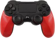 🎮 tecgamer red wireless gamepad controller for ps4 playstation 4/pro/slim/pc/laptop/ps3/pc360 - game joystick with touch pad and high-precision control логотип