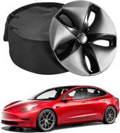 🏎️ сумка для хранения колпаков колес tesla model 3 model y aero wheel cover: решение для хранения колпаков логотип