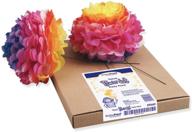 🌸 pacon kolorfast tissue flower kit party pack - create 84 flowers! (10" size) logo