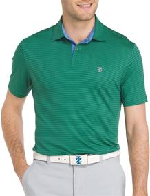 img 1 attached to IZOD Performance Greenie Stripe Aurora: Stylish and Sustainable Athletic Apparel