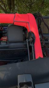 img 2 attached to Red Neoprene Roll Bar Cover Padding for Jeep Wrangler JL Unlimited 4-Door JLU 2018-Present - Koverz
