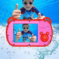 📸 waterproof kids camera - digital cameras for girls and boys ages 3-12, rechargeable, ideal christmas birthday gifts, 8x digital zoom, action camera sports, underwater photography logo